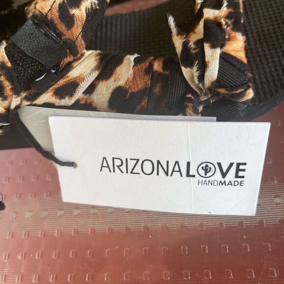 ArizonaLove Trekky Sandal black/brown Leopard print, branded sole, open toe, 37 - Picture 5 of 7